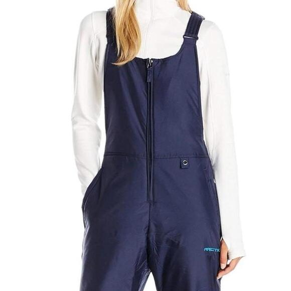 NWT Arctix Essential Insulated Bib Womens Overalls Ski Snowpants Blue Night L - Picture 1 of 9